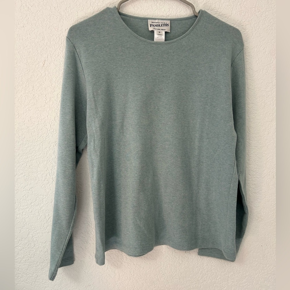 Blue Cotton Pendleton Sweater Shirt